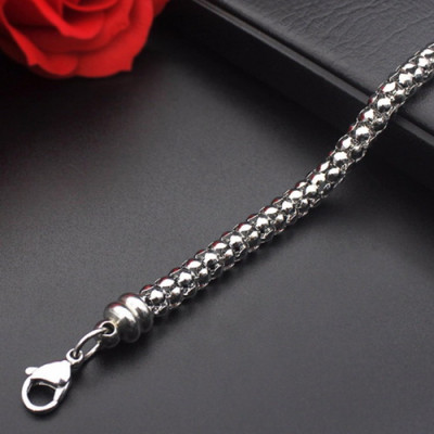 Lắc tay nam Hàn Quốc LT143 - Màu bạc