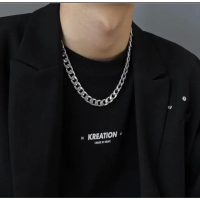 Dây Chuyền Nam Nữ Chuỗi Trơn Basic Màu Bạc - Vòng Cổ Chuỗi Trơn Vừa Unisex Thép Không Gỉ PTDCNA15