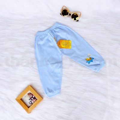 Bộ quần áo sơ sinh  Babiboo đồ sơ sinh chất cotton màu cổ tim tay ngắn - BBC37