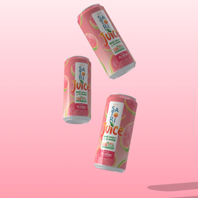 Combo 2 thùng nước Satori Juice vị ổi - 250ml (24 lon/ thùng)