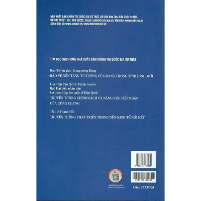 Báo Chí, Truyền Thông, Hiện Đại - Thực Tiễn, Vấn Đề, Nhận Định - GS.TS. Tạ Ngọc Tấn (bìa mềm)