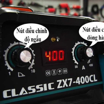 MÁY HÀN QUE ĐIỆN TỬ 5MM CLASSIC ZX7-400CL (HIỆU SUẤT 100% QUE 4.0MM)- HÀNG CHÍNH HÃNG)