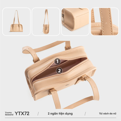 Túi Yuumy ( Thời trang nữ túi tote dáng hộp size 25- Túi xách da Seasand YTX72 )