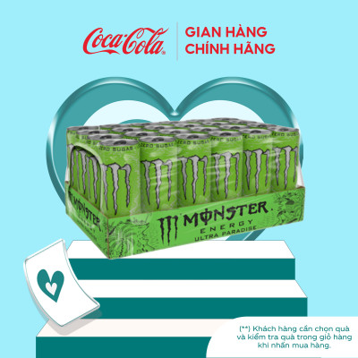 Lốc 24 Lon Nước Tăng Lực Giải Khát Monster Energy Ultra Paradise 355ml/Lon  Coca-Cola Official Store_TK