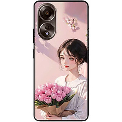 Ốp lưng cho Oppo A36 - A60 4G - A74 - A76 - Oppo A95 4G - A96 4G - Thiếu Nữ Áo Trắng - Hàng Chính Hãng