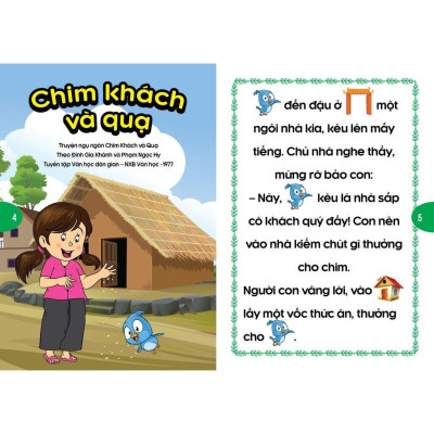 Sách - Phát Triển Tư Duy Và Ngôn Ngữ Cho Bé - Truyện Đọc Bằng Hình Ảnh - Truyện Ngụ Ngôn Việt Nam Đặc Sắc - Combo 2 Cuốn - Việt Thư