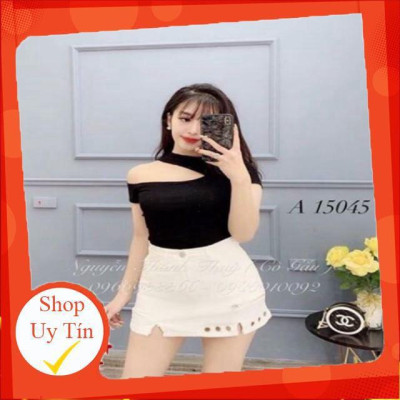 ÁO LỆCH VAI_ HÀNG ĐẸP GIÁ TỐT_ ÁO THUN NỮ HỞ VAI TAY NGẮN_ÁO THUN KHOÉT VAI GỢI CẢM