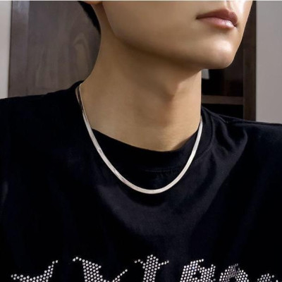 Vòng Cổ Nam -  nam nữ titan cao cấp sang trọng thép không gỉ mì trangsucpt kích cỡ 4mm PTDCNA43