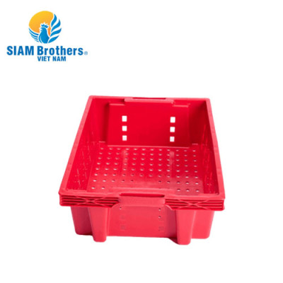 Khay nhựa chữ nhật trồng rau/đựng đồ/ đựng cá siêu bền Siam Brothers - Đỏ