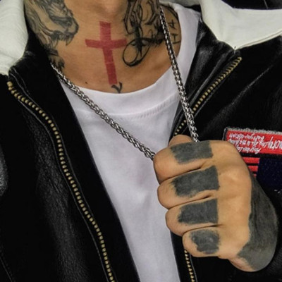 Dây chuyền titan nam cao cấp thời trang rẻ inox thép không gỉ kiểu bông dừa trangsucpt 7mm PTDCNA170