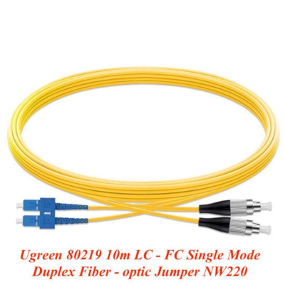Ugreen UG80219NW220TK 10M LC-FC Màu vàng Cáp nhảy quang Single mode Duplex Fiber - HÀNG CHÍNH HÃNG