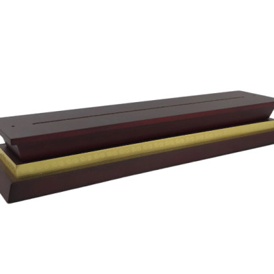 Chân đế gỗ hoa văn DG07-A 60x275mm phay rãnh