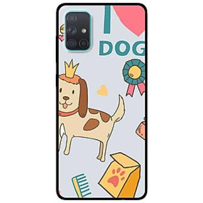 Ốp lưng dành cho Samsung A51 - A71 - M51 mẫu Cún Đeo Vương Miệng