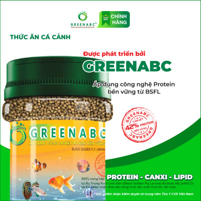 Thức ăn Cá Neon, Cánh Buồm, Molly, 7 màu, 3 đuôi ... GREENABC – Hàm lượng protein 42% cho năng lượng dồi dào, tiêu hóa tốt, tăng đề kháng, lên màu đẹp – Hộp 40g