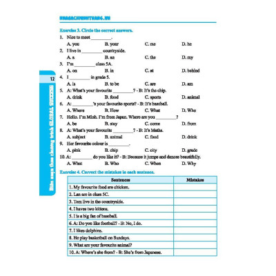 Sách - Global Success - Bài Tập Tiếng Anh Lớp 5 - Không Đáp Án - Minh Thắng