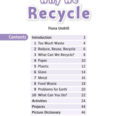 Oxford Read and Discover 4 Why We Recycle