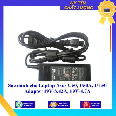 Sạc dùng cho Laptop Asus U50 U50A UL50 Adapter 19V-3.42A 19V-4.7A - Hàng Nhập Khẩu New Seal