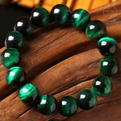 Vòng Tay Đá Mắt Hổ Xanh Lá Cho Người Mệnh Mộc Và Mệnh Hỏa