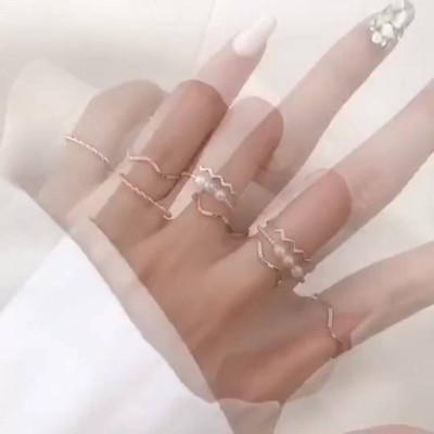 Set 5 nhẫn phụ kiện trang sức