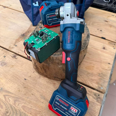 Máy mài pin Boshun 21V BS-AG100BL 2 pin 15 cell Không chổi than - Motor ruột đồng 100% - Chân pin phổ thông