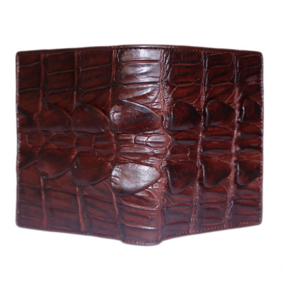  Ví nam da cá sấu màu nâu đất HJ92701-11-29-60-64