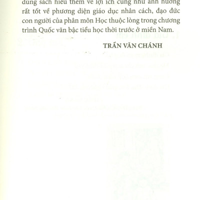 Bổn Cũ Soạn Lại 3 - Những Bài Học Thuộc Lòng - Tân Quốc Văn Giáo Khoa Thư