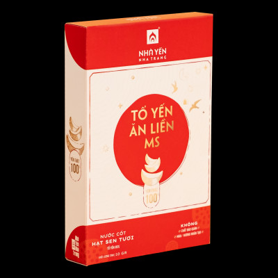 Tổ Yến Ăn Liền MS - Nhiều vị - Nhà Yến Nha Trang - Hộp 100 Gram - Yến Sào Cao Cấp - Hàng Chính Hãng