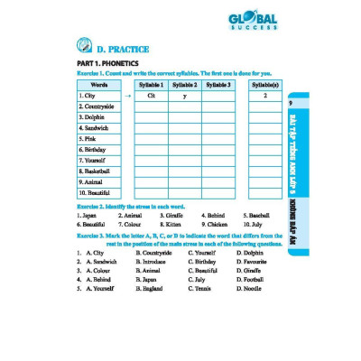 Sách - Global Success - Bài Tập Tiếng Anh Lớp 5 - Không Đáp Án - Minh Thắng