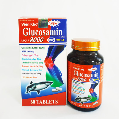 VIÊN KHỚP GLUCOSAMIN – GIÚP PHỤC HỒI VÀ GIẢM ĐAU XƯƠNG KHỚP – SCHIFF GLUCOSAMINE – LỌ 60 VIÊN