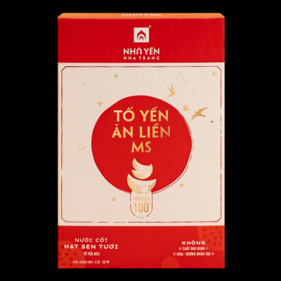Tổ Yến Ăn Liền MS - Nhiều vị - Nhà Yến Nha Trang - Hộp 100 Gram - Yến Sào Cao Cấp - Hàng Chính Hãng