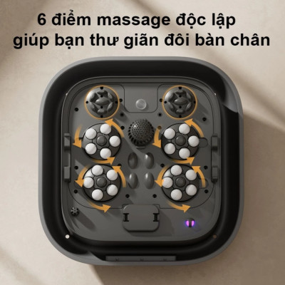 Bồn ngâm chân, kiêm máy massage chân tự động thương hiệu Philips PPM5103F - Hàng chính hãng