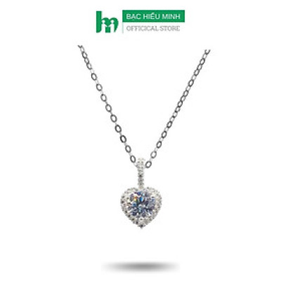 Dây Chuyền Nữ Bạc Hình Trái Tim BẠC HIỂU MINH DMD450