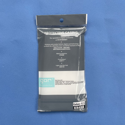 Ốp lưng silicon Gor cho Samsung Galaxy S21/ S21 5G siêu mỏng, có gờ bảo vệ camera- Hàng nhập khẩu