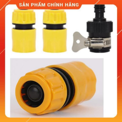 Bộ dây vòi xịt nước ️ , tăng áp 3 lần, loại 15m 206701 đầu đồng, cút,nối nhựa đen + mở chai