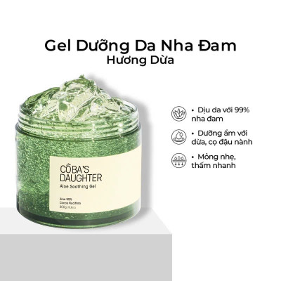 Gel Dưỡng Da Nha Đam Hương Dừa CoBa’s Daughter Aloe Soothing Gel 300gr