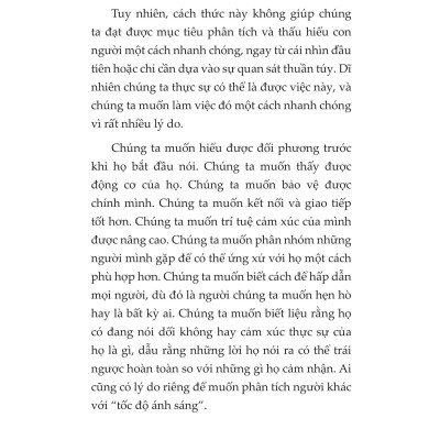 Giải Mã Hành Vi Đọc Vị Cảm Xúc