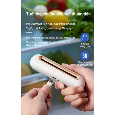 Máy Ozone Ion 2in1 Khử Mùi Tủ Lạnh Thông Minh | Tiệt Trùng, Kháng Khuẩn Hàng Cao Cấp, ĐÈN TRANG TRÍ , ĐỒNG HỒ TREO TƯỜNG