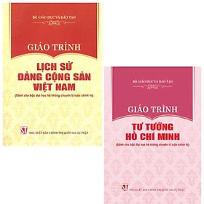 Combo Giáo Trình Lịch Sử Đảng Cộng Sản Việt Nam + Giáo Trình Tư Tưởng Hồ Chí Minh (Dành Cho Bậc Đại Học Hệ Không Chuyên Lý Luận Chính Trị) - Bộ mới năm 2021