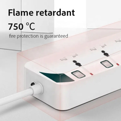 Ổ CẮM ĐIỆN 3 NGUỒN DÀI 5M 87337 AKKO STAR   - HÀNG CHÍNH HÃNG