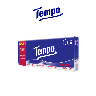 Combo 2 Lốc Khăn Giấy Bỏ Túi Tempo Regular (Lốc 10 Gói) - Không Mùi
