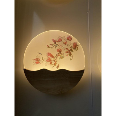 Đèn tường hoa lan trang trí phòng ngủ, cầu thang phòng khách