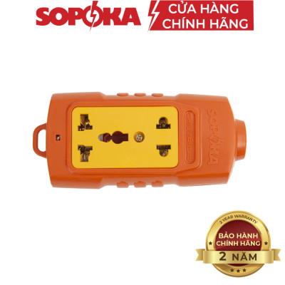 Ổ cắm điện lõi sứ chống cháy SOPOKA 6000W siêu chịu tải