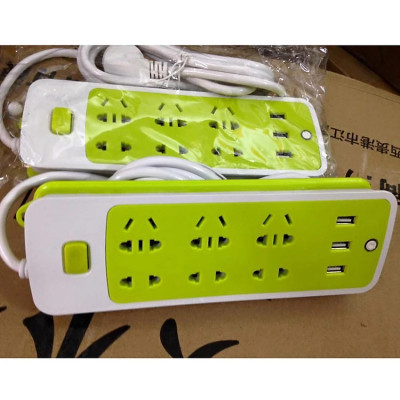 Ổ Cắm Điện Đa Năng Chống Giật Có 3 Cổng USB, Sạc Trực Tiếp, Tiết Kiệm Điện – Bộ Ổ Cắm Điện Xanh Lá Cao Cấp Chính Hãng 