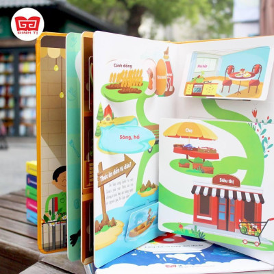 Sách - Lift The Flap - Lật Mở Khám Phá Thế Giới - 100 Từ Mới Đầu Tiên Về Thế Giới Quanh Em - Đinh Tị Books