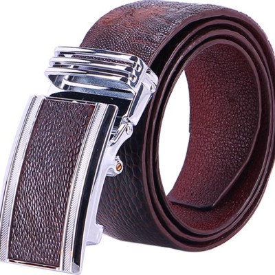 Thắt Lưng Nam Da Đà Điểu Bản Lớn Trơn Huy Hoàng HT4426 - Nâu Đất