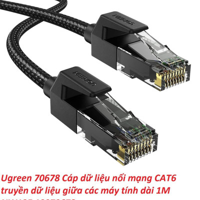 Ugreen UG70678NW135TK 1M Cat6E FTP cáp nối mạng truyền dữ liệu giữa các máy tính - HÀNG CHÍNH HÃNG