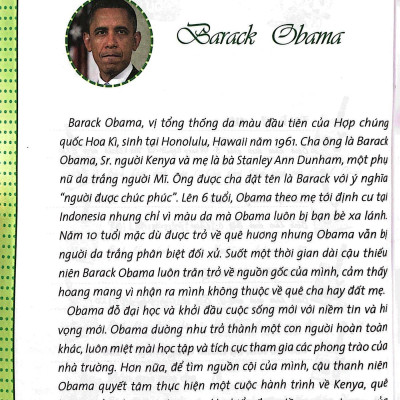 Who? Chuyện Kể Về Danh Nhân Thế Giới - Barack Obama (Tái Bản 2023)