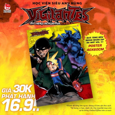 Sách - Học viên siêu anh hùng Vigilantes (combo 9 tập đầu, tặng bookmark cho mỗi tập và 01 poster)