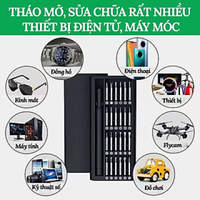 Bộ tua vít đa năng dùng sửa chữa điện thoại, đồng hồ đeo tay máy tính laptop, đồ điện tử , Mắt Kính Cửa Đồ Chơi Vật Dụng Gia Đình Quạt