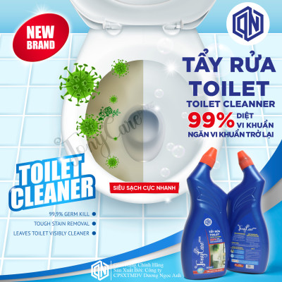 Nước tẩy toilet Tonycare 600ml – Tẩy sạch vết ố vàng, diệt khuẩn, khử mùi hôi – Chính hãng Tonycare